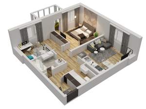 2-к квартира, вторичка, 68м2, 22/24 этаж