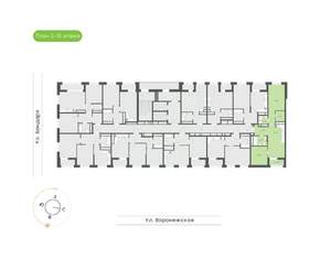 2-к квартира, вторичка, 67м2, 5/20 этаж