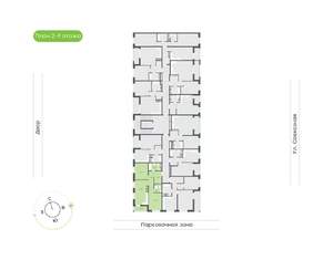 2-к квартира, вторичка, 64м2, 5/9 этаж