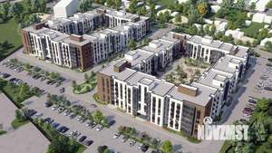 3-к квартира, строящийся дом, 75м2, 2/4 этаж