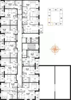 3-к квартира, вторичка, 79м2, 9/10 этаж