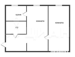 2-к квартира, вторичка, 45м2, 5/5 этаж
