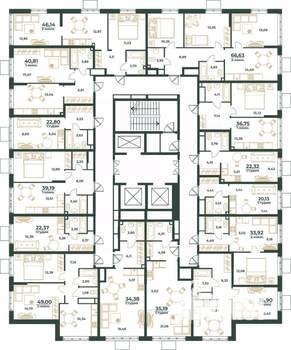 Студия квартира, вторичка, 35м2, 3/24 этаж