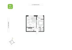 1-к квартира, вторичка, 41м2, 15/16 этаж