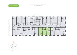 2-к квартира, вторичка, 55м2, 4/16 этаж