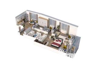 3-к квартира, вторичка, 94м2, 12/23 этаж