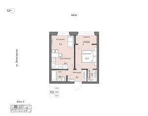 1-к квартира, вторичка, 37м2, 1/20 этаж