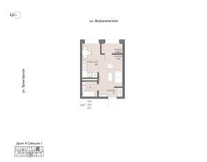 1-к квартира, вторичка, 27м2, 10/20 этаж
