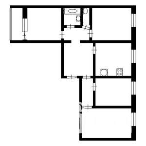 4-к квартира, вторичка, 90м2, 8/10 этаж