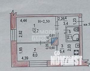 2-к квартира, вторичка, 31м2, 2/2 этаж