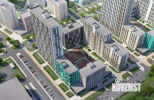 3-к квартира, строящийся дом, 72м2, 25/25 этаж