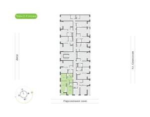 2-к квартира, вторичка, 64м2, 6/9 этаж