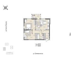 2-к квартира, вторичка, 63м2, 5/24 этаж
