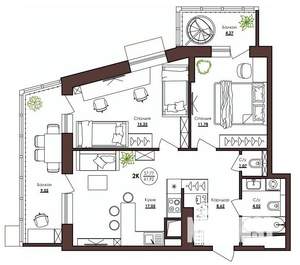 2-к квартира, вторичка, 62м2, 14/23 этаж