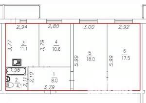 3-к квартира, вторичка, 70м2, 1/3 этаж