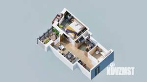 1-к квартира, вторичка, 43м2, 17/23 этаж