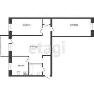 3-к квартира, вторичка, 56м2, 5/5 этаж