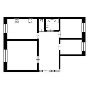 3-к квартира, вторичка, 63м2, 2/13 этаж