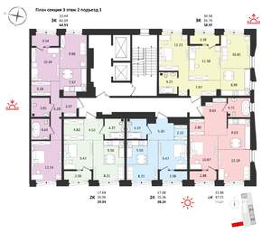 2-к квартира, вторичка, 48м2, 2/16 этаж