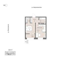 1-к квартира, вторичка, 35м2, 14/16 этаж