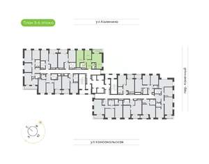 2-к квартира, вторичка, 63м2, 3/24 этаж