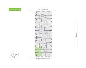 2-к квартира, вторичка, 53м2, 6/16 этаж