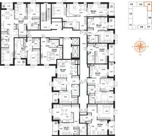 2-к квартира, вторичка, 61м2, 5/10 этаж