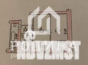 2-к квартира, вторичка, 37м2, 4/5 этаж