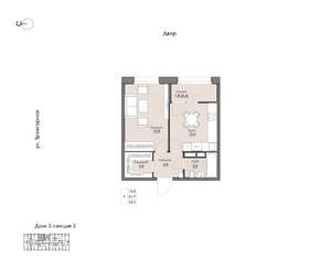 1-к квартира, вторичка, 34м2, 3/9 этаж