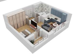 1-к квартира, вторичка, 43м2, 5/16 этаж