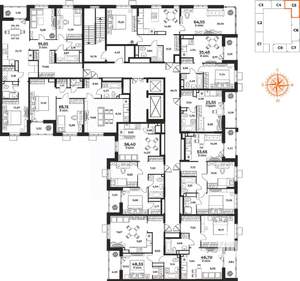 2-к квартира, вторичка, 35м2, 9/10 этаж