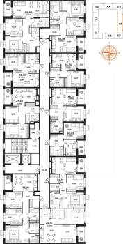 2-к квартира, вторичка, 54м2, 7/10 этаж