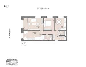 3-к квартира, вторичка, 70м2, 5/20 этаж