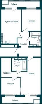 3-к квартира, строящийся дом, 98м2, 12/16 этаж