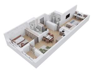 2-к квартира, вторичка, 67м2, 11/16 этаж
