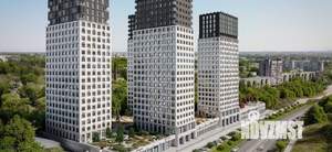 2-к квартира, строящийся дом, 64м2, 22/22 этаж
