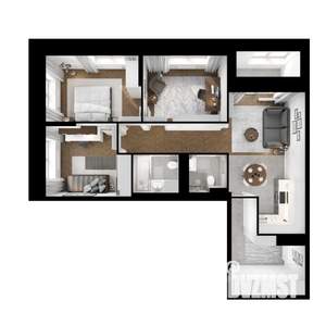 3-к квартира, вторичка, 81м2, 6/10 этаж