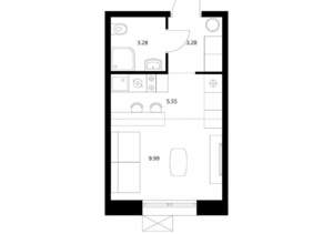 Студия квартира, вторичка, 22м2, 6/10 этаж