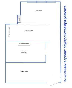 1-к квартира, вторичка, 32м2, 5/7 этаж
