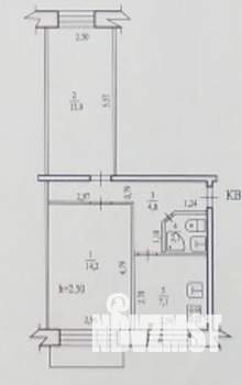 2-к квартира, вторичка, 46м2, 4/5 этаж