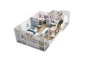 1-к квартира, вторичка, 48м2, 16/17 этаж