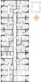 3-к квартира, вторичка, 73м2, 7/10 этаж