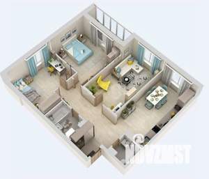 3-к квартира, вторичка, 87м2, 6/16 этаж