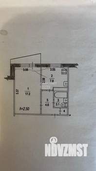 1-к квартира, вторичка, 34м2, 1/9 этаж