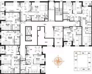 3-к квартира, вторичка, 59м2, 1/10 этаж