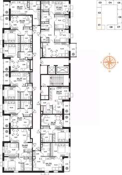 2-к квартира, вторичка, 36м2, 3/10 этаж