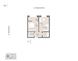 1-к квартира, вторичка, 37м2, 2/9 этаж