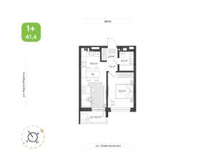 1-к квартира, вторичка, 41м2, 5/7 этаж
