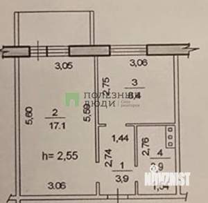 1-к квартира, вторичка, 33м2, 4/10 этаж