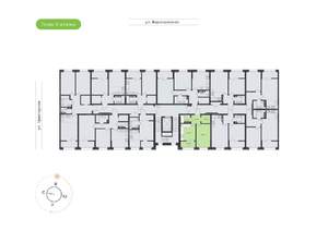 1-к квартира, вторичка, 34м2, 4/9 этаж
